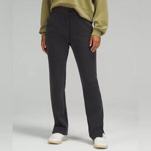 Lululemon Brushed Softstreme Split-Hem High-Rise Pants Dark Gray / Black Size 6